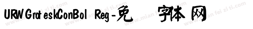 URWGroteskConBol Reg字体转换